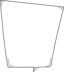 Hand drawn bubbles illustration on transparent background.