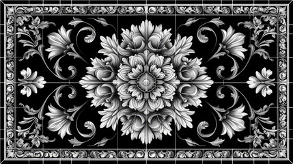 seamless tile floral wallpaper background pattern