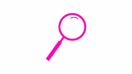 Search Icon Vector Fat Design Editable Stroke. 