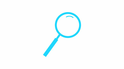 Search Icon Vector Fat Design Editable Stroke. 