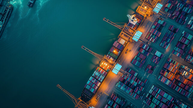 Logistics from Above: The Complex Network of Container Operations at a Global Shipping Hub