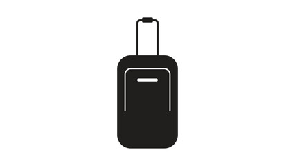 travel bag icon. travel, tourism, journey and luggage symbol. isolated vector image in simple style