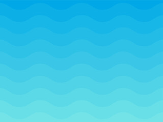 Azure Serenity Waves Seamless Pattern