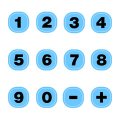 Numbers of different colors can be used anywhere