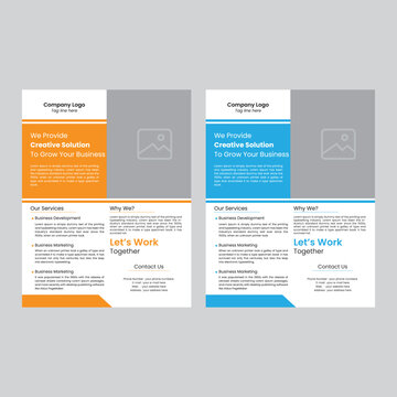 Corporate business flyer design template