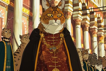 Cat as turkish sultan Feline