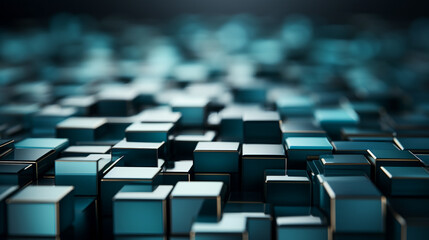 Obraz premium urquoise wall background. Dark Green Background Design