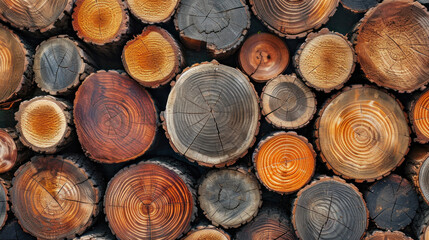 stack of wood background 