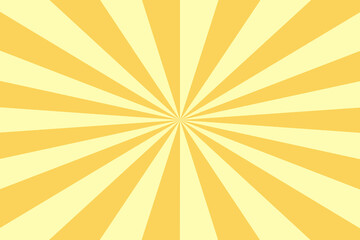 Coral Sun rays Retro vintage style on white background, Sunburst Pattern Background. Rays. Summer Banner illustration