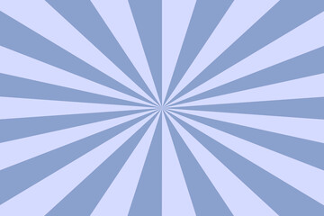 Blue Sun rays Retro vintage style on white background, Sunburst Pattern Background. Rays. Summer Banner illustration