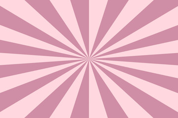 Purple Sun rays Retro vintage style on white background, Sunburst Pattern Background. Rays. Summer Banner illustration