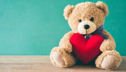 cute teddy bear with valentine