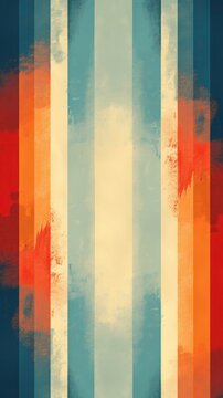 Vertical Stripes Background With Retro Risograph Aesthetics. Grunge style.