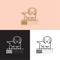 Vector Illustration dog centre logo