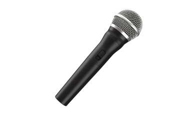 Microphone, 3D image of Microphone isolated on transparent background.