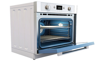 3D image of Modern Oven isolated on transparent background.