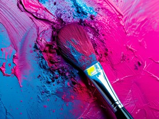 paintbrush and paint