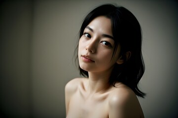 Fototapeta premium Photo of asian woman.. In a sensual context and artistic image.