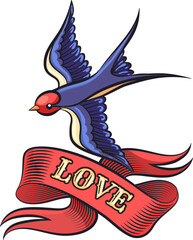Swallow love banner