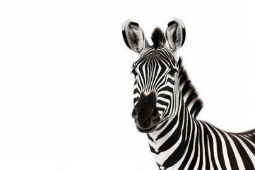 Fototapeta na wymiar isolated zebra animal concept