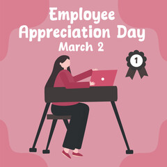 For the perfect Employee Appreciation Day party, use this employee appreciation day vector image.