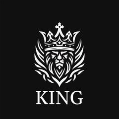 The Crown Lion King logo is a powerful symbol of strength and leadership. Get the vector illustration template now!