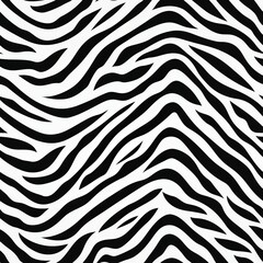 Trendy seamless zebra skin pattern background vector illustration for stylish designs and projects