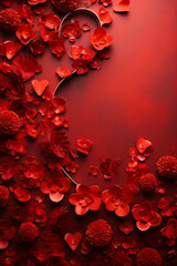 love red background