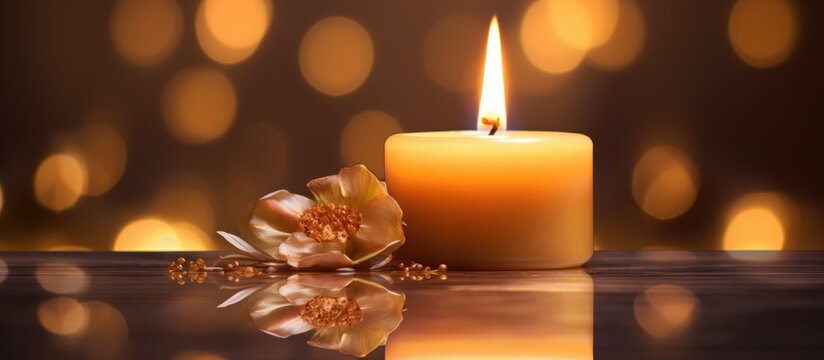 Gorgeous picture of a lit candle.