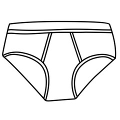 outline of women's panties