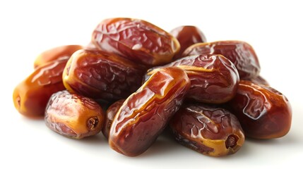 Dates fruit isolated on white background. Clipping path included.