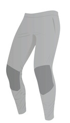Grey  tight pants. vector illustration