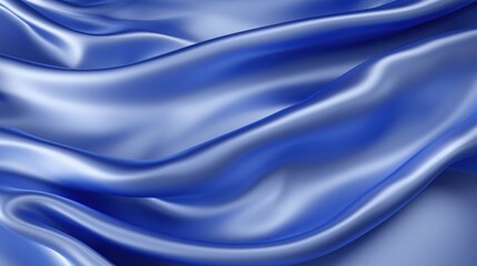 Obraz premium Abstract dark blue background luxury cloth or liquid wave or wavy folds of grunge silk texture satin velvet material for luxurious elegant wallpaper design. High quality illustration