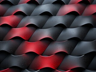 Obraz premium Abstract Black and Red Gradient Pattern, Modern Flat Design with Geometric Shapes