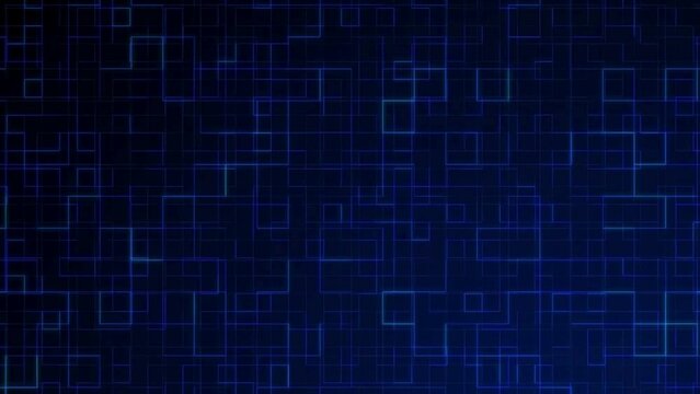 Tech Flow: Dynamic Lines Creating Square Shapes - Futuristic Background Stock Footage