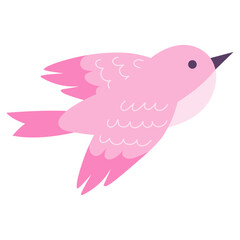 A colorful spring bird. Vector illustration.
