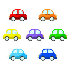 Fototapeta premium set of cars