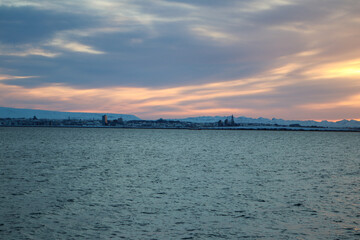 Obraz premium Sunset over Reykjavik