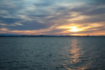 Sunset over Reykjavik