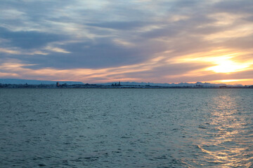 Sunset over Reykjavik