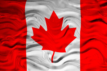 National Flag of Canada. Background  with flag  of Canada. National holiday