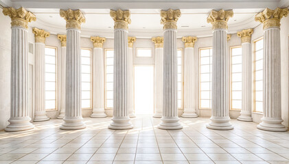 Fototapeta premium Contemporary Architectural Design in an Empty Government Building