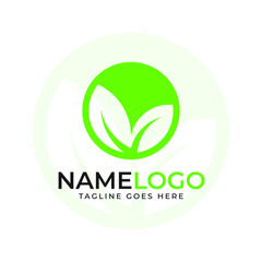 vector tree leaf professional logo design