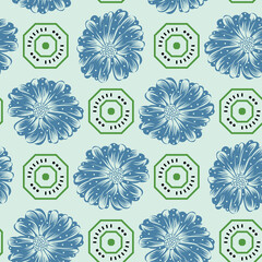 Vector art Seamless pattern for textile prints