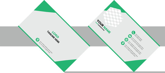 Double-sided creative business card template business card for business realistic design 
