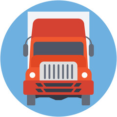 Logistic Truck Vector Icon
