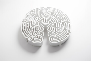 Concept slice human brain similar to labyrinth