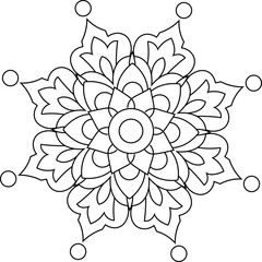 Vector Mandala Coloring Pages & Books