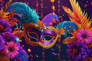 Venetian mask for masquerade