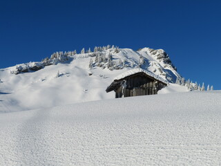 Winterlangschaft in den Bergen